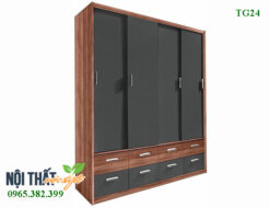 Tủ quần áo TG24 đẹp sang trọng từ gỗ MDF cốt An Cường chất lượng cao