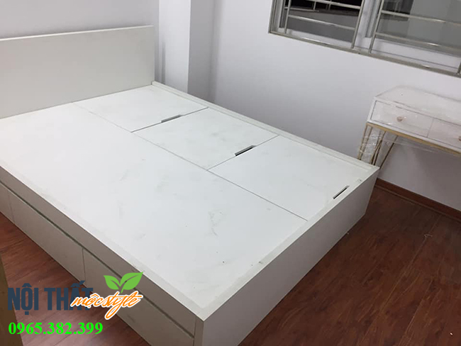 Giường thông minh cho không gian dự án nội thất chung cư mini Khương Hạ Giường thông minh cho không gian dự án nội thất chung cư mini Khương Hạ