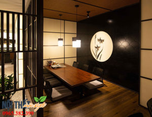 Thiết kế nhà hàng Nhật đề cao sự riên
