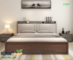 Giường ngủ bọc đệm đầu giường GN67 đẹp sang trọng, hiện đại