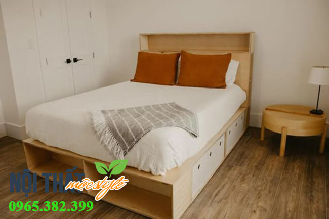 Giường ngủ gỗ công nghiệp thông minh