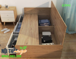 chi tiết giường đơn GN91 1m2 cao cấp