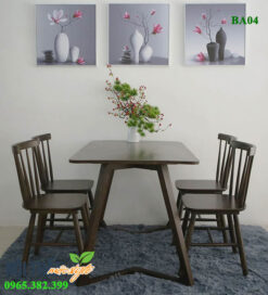 Bàn ghế gỗ giá rẻ BA04