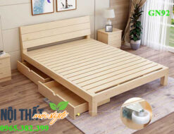 thiết kế ngăn kéo thông minh giường đơn 1m2 GN92