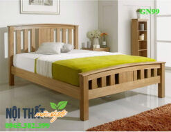 giường 1m2 gỗ sồi GN99 đẹp đẳng cấp