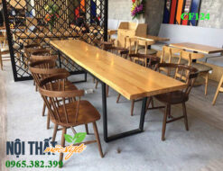 Không gian quán trở nên thu hút nhờ sự góp mặt của mẫu bàn ghế cafe CF124