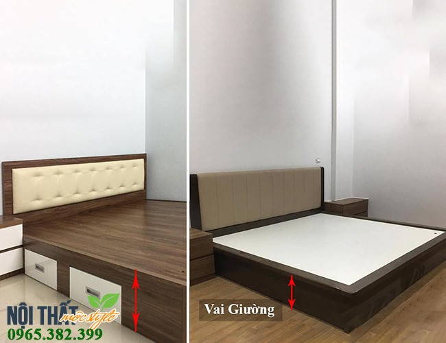 Vai giường là gì kích thước vai giường gỗ công nghiệp