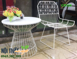 Bàn ghế cafe CF125 bền, đẹp cho không gian ngoài trời