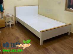 giường đơn 1m2 thiết kế hiên đại và tươi trẻ, hiện đại