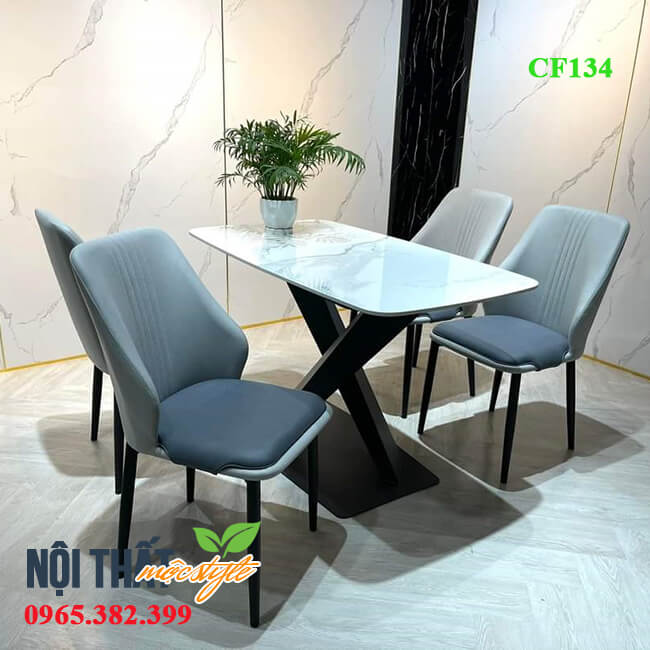 Bộ bàn ăn 4 ghế hiện đại bàn mặt đá chống xước, chống ố hoàn hảo Bộ bàn ăn 4 ghế hiện đại bàn mặt đá chống xước, chống ố hoàn hảo