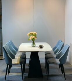 Bộ Sheraton sọc màu xanh ghi mới lạ