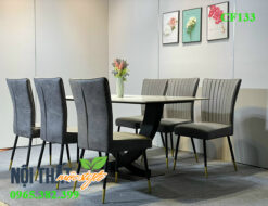 Bộ bàn đá kết hợp với ghế Kinh hiện đại