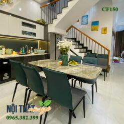 Bàn giao bộ bàn ăn nhập khẩu lắp đặt thực tế tại gia đình chị Vân - Long Biên