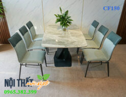 Bàn mặt đá chân X kết hợp