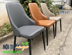 ghế Sheraton trơn màu ghi, cam, xám nhạt