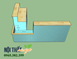 Sự kết hợp hoàn hảo giữa chất liệu gỗ công nghiệp và gỗ thông tự nhiên