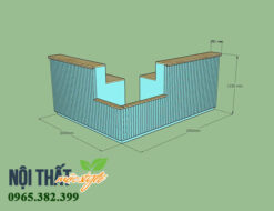 Kích thước tiêu chuẩn cho không gian quán có diện tích rộng rãi