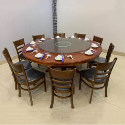 Bộ bàn ăn mâm xoay 10 ghế
