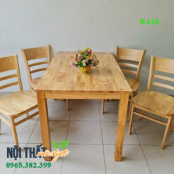 Bộ bàn băn cabin mặt gỗ