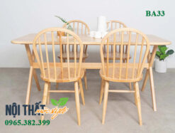 Bộ bàn ăn Winsor kết hợp bàn tựa X