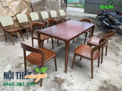Bộ bàn ghế ăn neva không tay - BA36