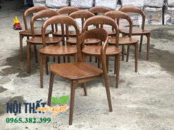 Ghế neva không tay tông màu nâu