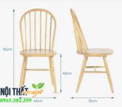 Kích thước của ghế windsor