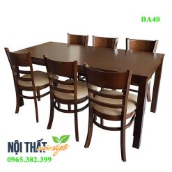 Bàn ăn cabin 6 ghế