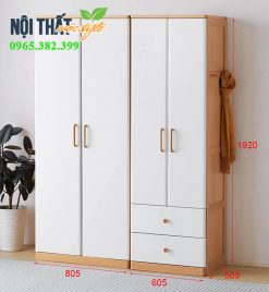 Kích thước tham khảo của mẫu tủ cánh mở hiện đại