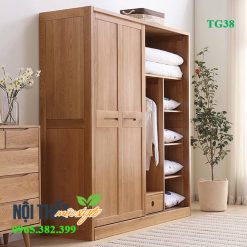 Tủ quần áo gỗ tần bì TG38
