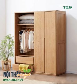thiết kế hiện đại của tủ quần áo TG39