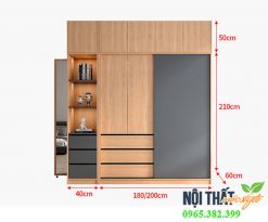 Kích thước tủ quần áo hiện đại