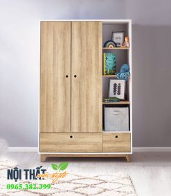 Mẫu tủ quần áo 2 cánh hiên đại