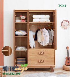 Thiết kế bên trong tủ mẫu tủ quần áo TG42
