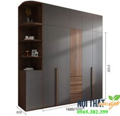 kích thước mẫu tủ quần áo TG47