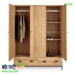 thiết kế bên trong hệ tủ quần áo
