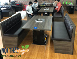 Ghế băng dài CF217 với chất liệu MDF lõi xanh chống ẩm cốt thái phủ melamine chống xước hiệu quả