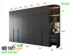 kích thước tủ quần áo TG55