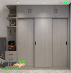 Tủ quần áo TG61 chất liệu gỗ MDF phủ melamine chống ống cốt thái loại 1 trường tồn với thời gian