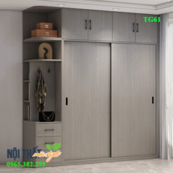 Thiết kế tủ 2 cánh cho những không gian phòng có diện tích nhỏ gọn