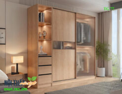 Tủ quần áo 2 buồng của lùa đẹp