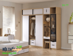 tủ quần áo 2 buồng đẹp nhất 2024