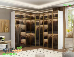 Cách bố trí tủ quần áo cánh kính đẹp nhất 2024