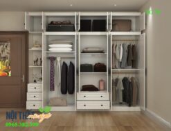 Tủ quần áo 6 cánh hiện đại mà căn phòng không thể thiếu