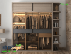 Mẫu tủ cánh kính lùa hiện đại TG150