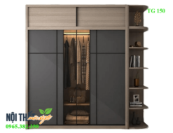 Tủ quần áo cánh kính lùa TG150