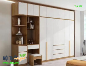 Tủ quần áo kết hơp bàn trang điểm tiện ích