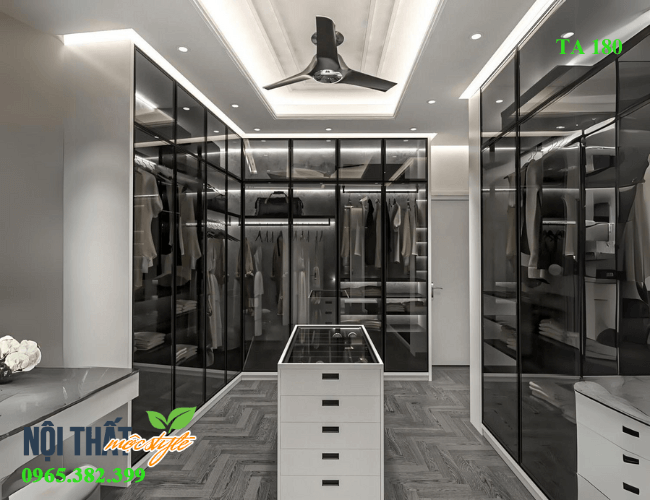 Cách bố trí tủ quần áo cánh kính trong nhà