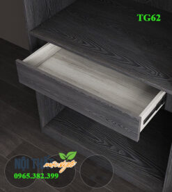 chi tiết ngăn tủ quần áo gỗ công nghiệp TG62