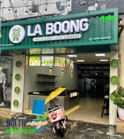 bàn giao quầy bar cho quán LA BOONG